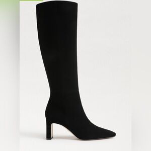 Sam Edelman Wide Calf Black Heeled Boots